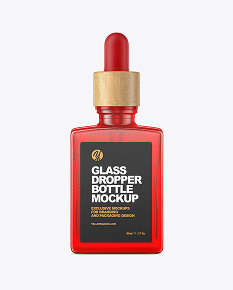 Clear Dropper Bottle Mockup PSD #1