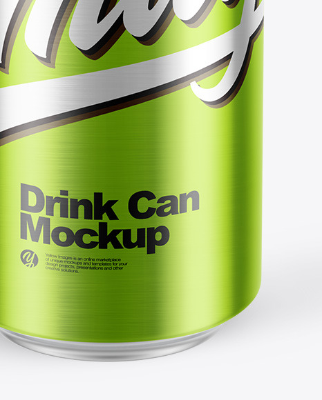 Metallic Drink Can Mockup PSD #6