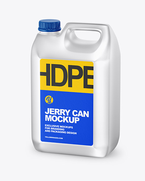 Metallic Jerrycan Mockup PSD #2