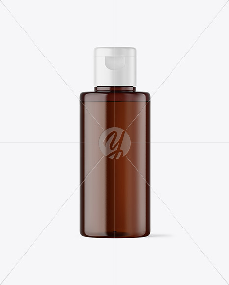 Amber Cosmetic Bottle Mockup PSD #3