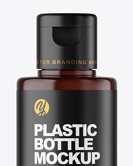 Amber Cosmetic Bottle Mockup PSD #2