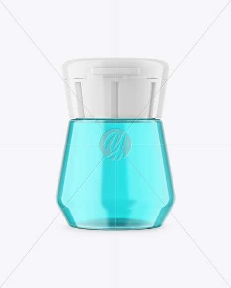 Clear Glass Bottle Mockup PSD #3