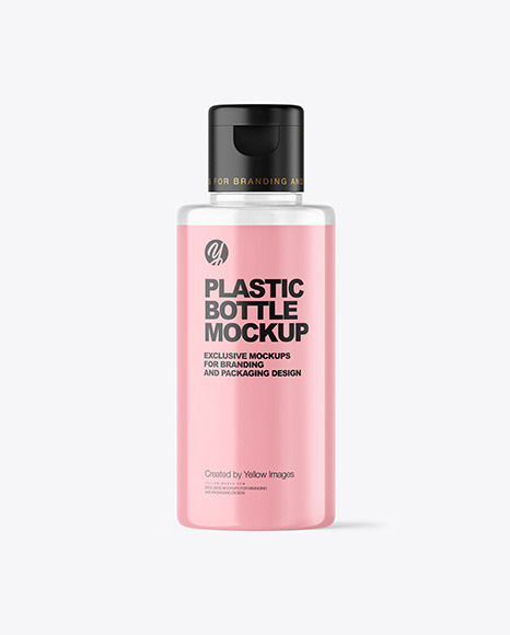 Clear Cosmetic Bottle Mockup