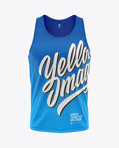 Download Men S Tank Top Mockup In Apparel Mockups On Yellow Images Object Mockups