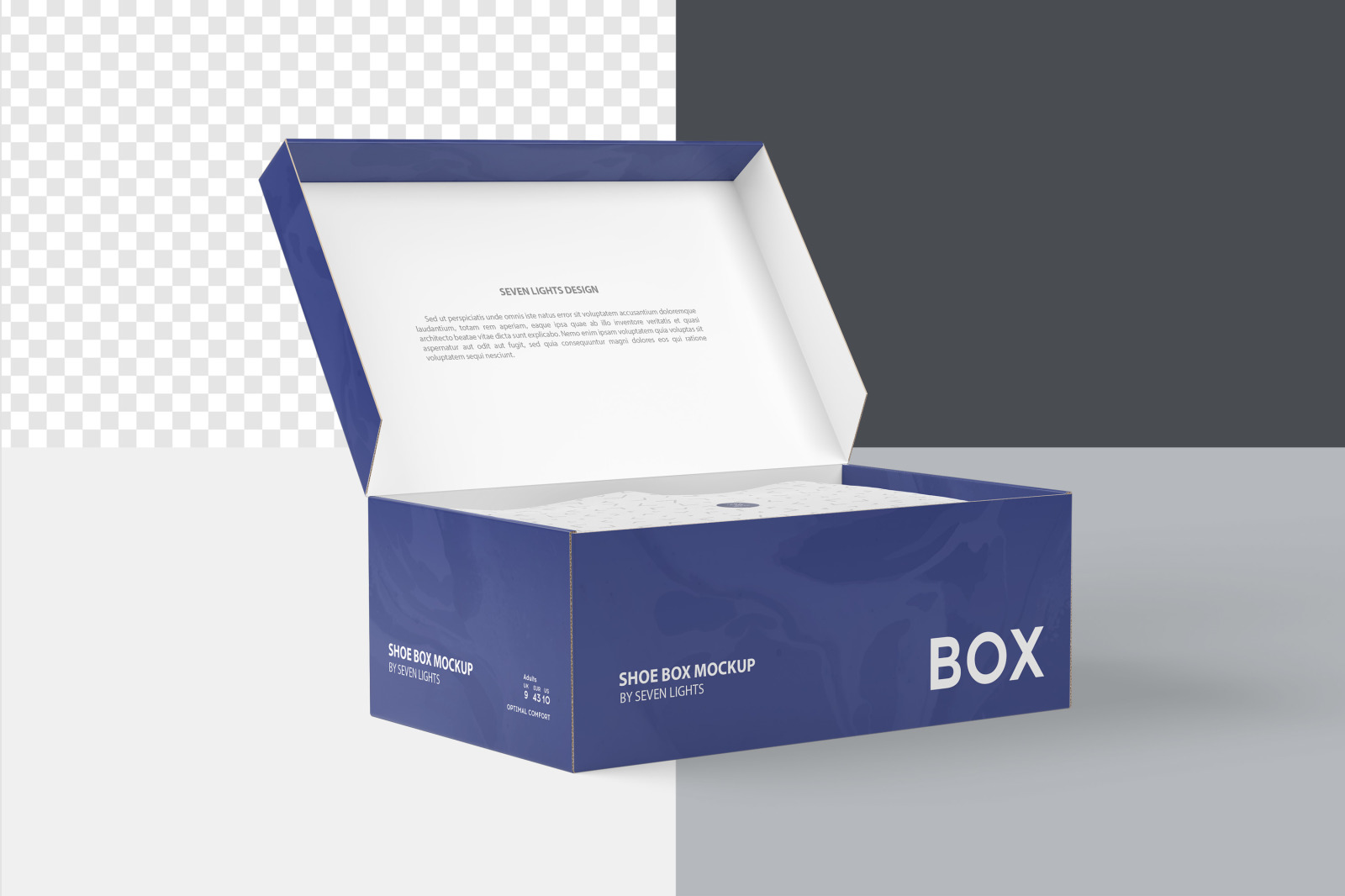 Download Shoe Box Mockup In Packaging Mockups On Yellow Images Creative Store