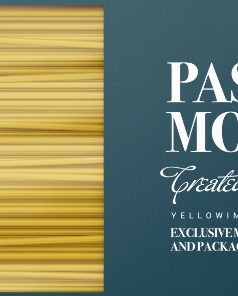 Box with Spaghetti Mockup PSD #2