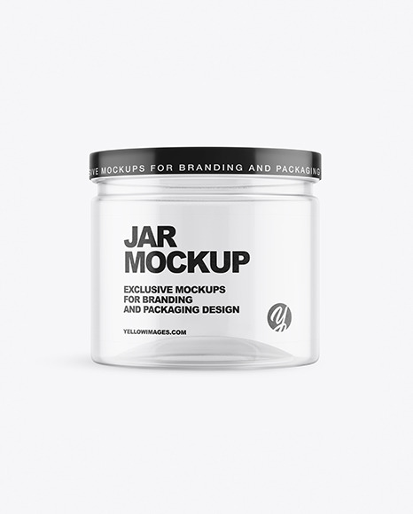 Empty Jar. Clear and glossy