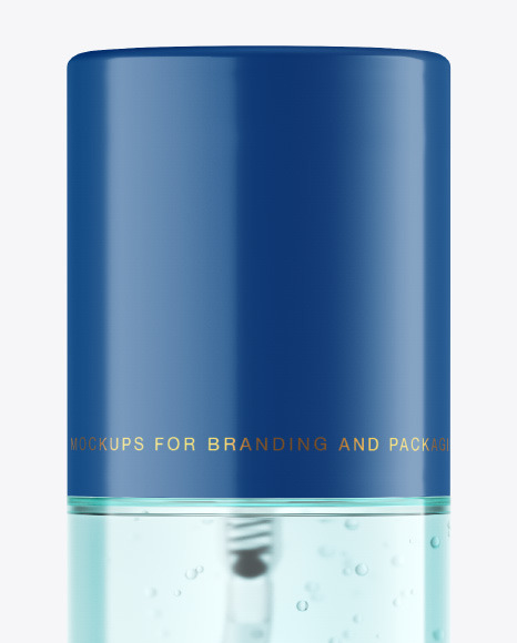 Clear Cosmetic Bottle Mockup PSD #6