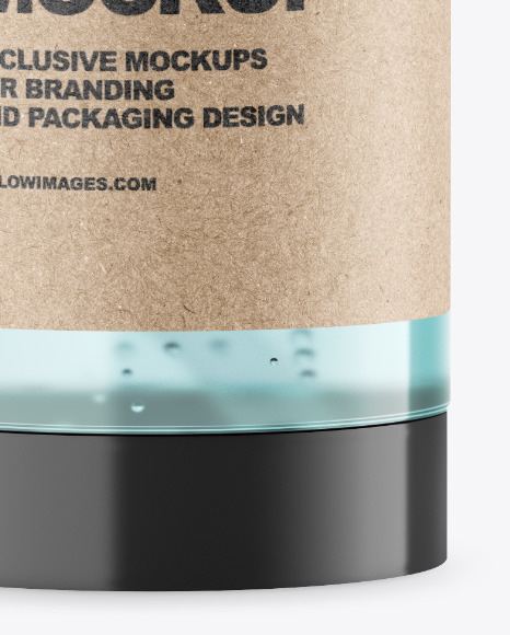 Clear Cosmetic Bottle Mockup PSD #7