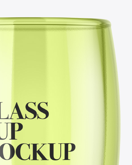 Clear Glass Cup Mockup PSD #3