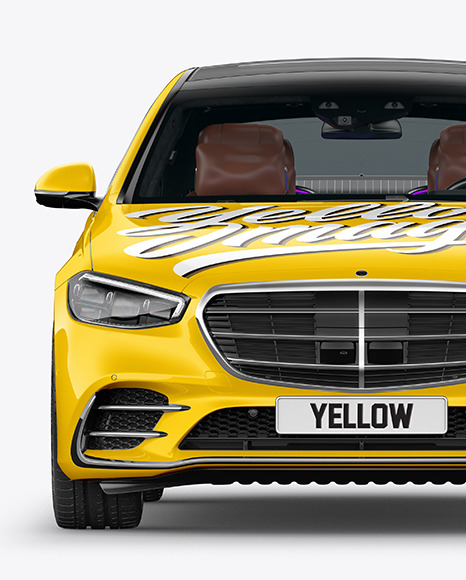 Luxury Car Mockup - Front View