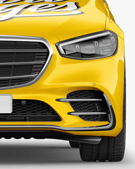 Luxury Car Mockup   Front View PSD #2