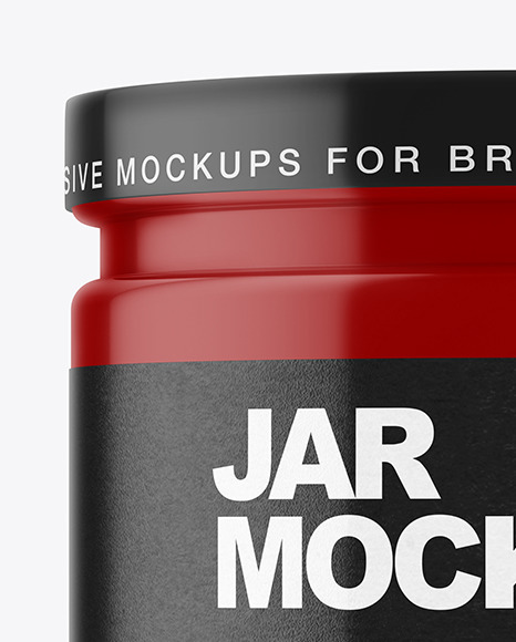 Glossy Jar Mockup PSD #1