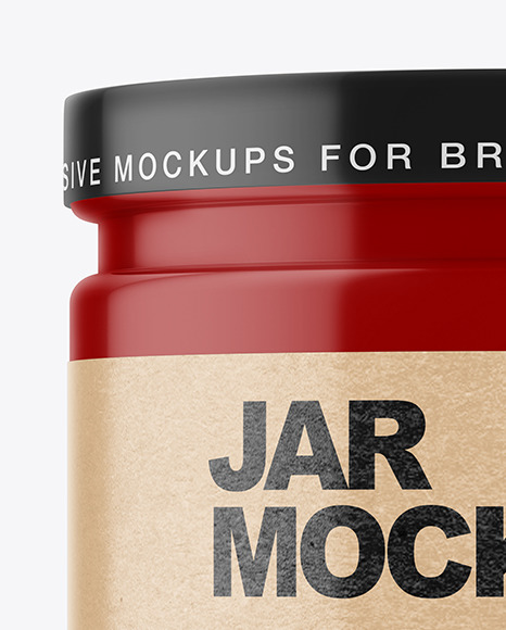 Glossy Jar Mockup PSD #7