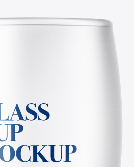 Frosted Glass Cup Mockup PSD #3