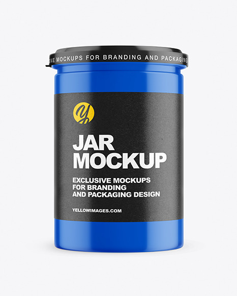 Big Jar Mockup. Clear and glossy