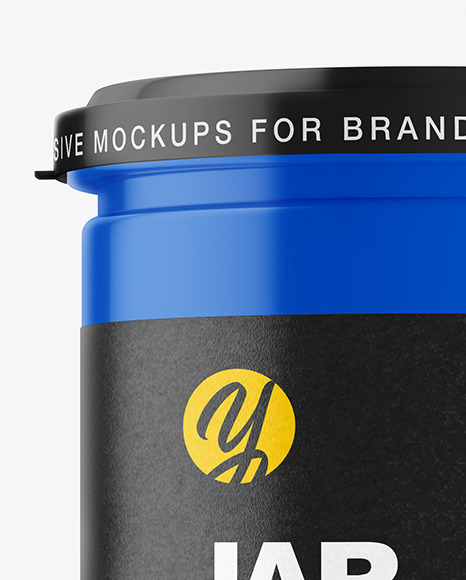Glossy Jar Mockup PSD #1