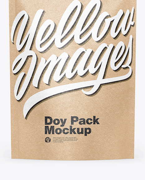 Kraft Stand Up Pouch Mockup PSD #1
