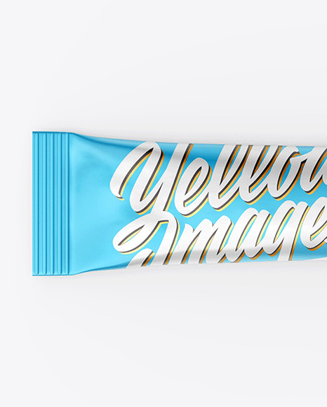 Metallic Stick Sachet Mockup PSD #2