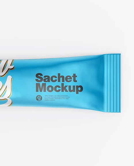 Metallic Stick Sachet Mockup PSD #1