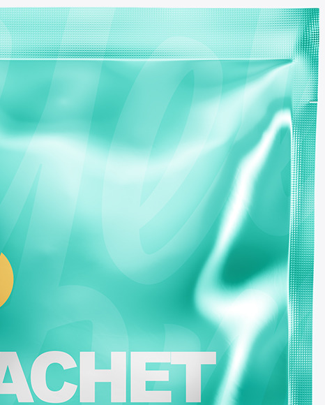 Metallic Sachet Mockup PSD #5