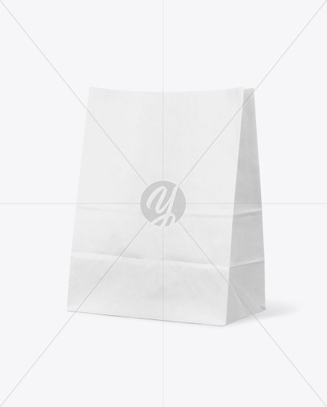 Kraft Paper Food Bag Mockup In Bag Sack Mockups On Yellow Images Object Mockups