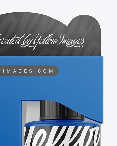 Box with Plastic Bottle Mockup PSD #6