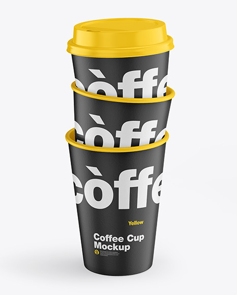 Paper Coffee Cups Mockup PSD #4