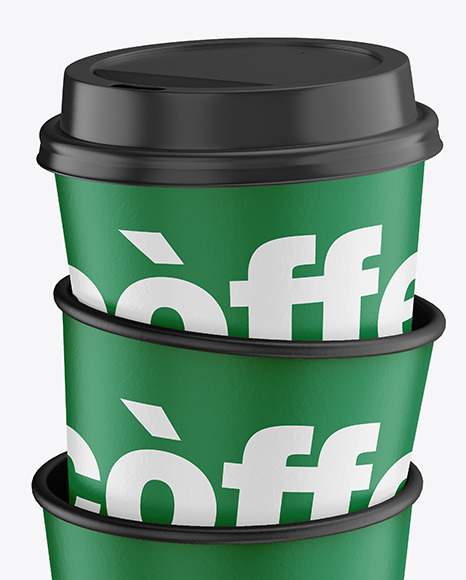 Paper Coffee Cups Mockup PSD #5