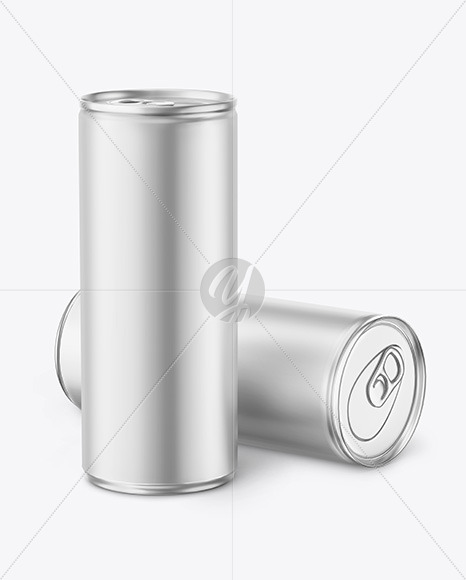 Download Matte Metallic Drink Cans Mockup In Can Mockups On Yellow Images Object Mockups