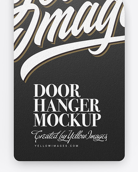 Kraft Door Hanger Mockup PSD #6