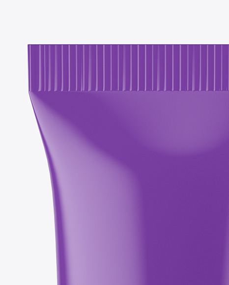 Matte Cosmetic Tube With Clear Cap Mockup PSD #6