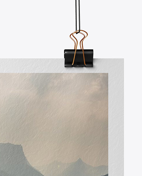 Textured A3 Poster Mockup PSD #6