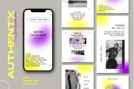 Authentx - Instagram Stories &amp; Post Template