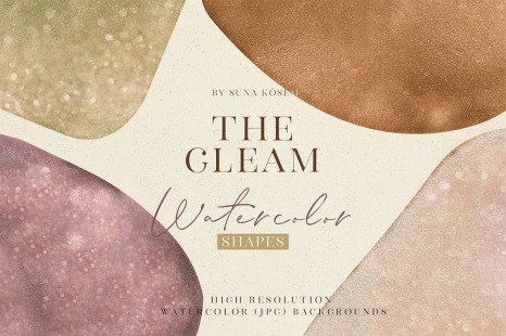 THE GLEAM WATERCOLOR SHAPES