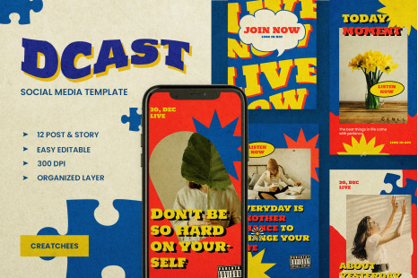 Dcast - Retro Instagram Stories &amp; Post