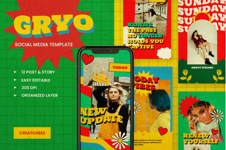Gryo - Retro Instagram Stories &amp; Post