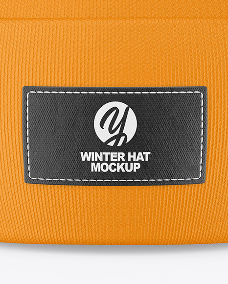 Download Winter Hat Mockup In Apparel Mockups On Yellow Images Object Mockups