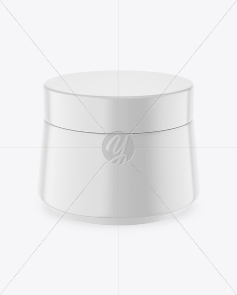 Plastic Cosmetic Jar Mockup PSD #1