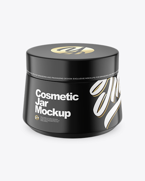 Plastic Cosmetic Jar Mockup PSD #2