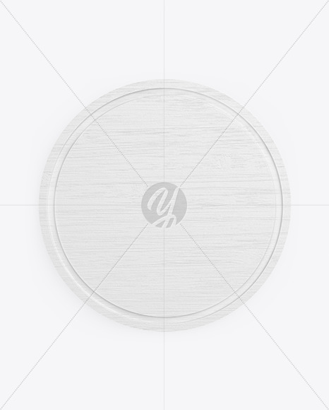 Round Wooden Cutting Board PSD #3