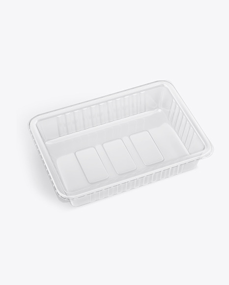 Transparent Tray Mockup PSD #2