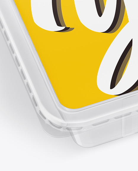 Transparent Tray Mockup PSD #6