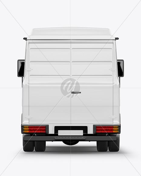 Download Panel Van Mockup - Back View Free Mockups