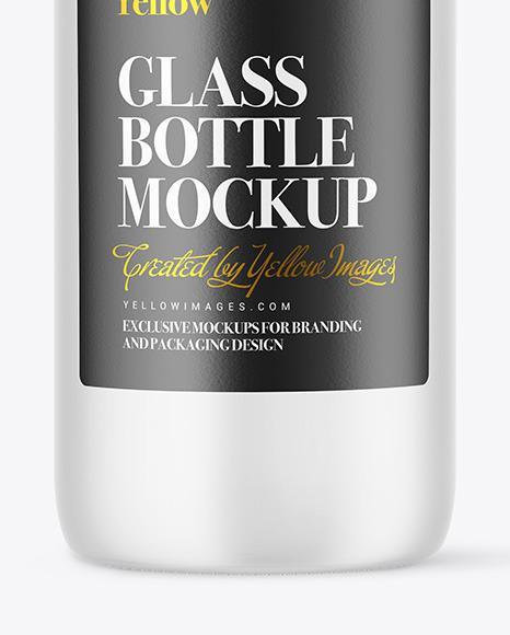 Frosted Glass Bottle Mockup PSD #7