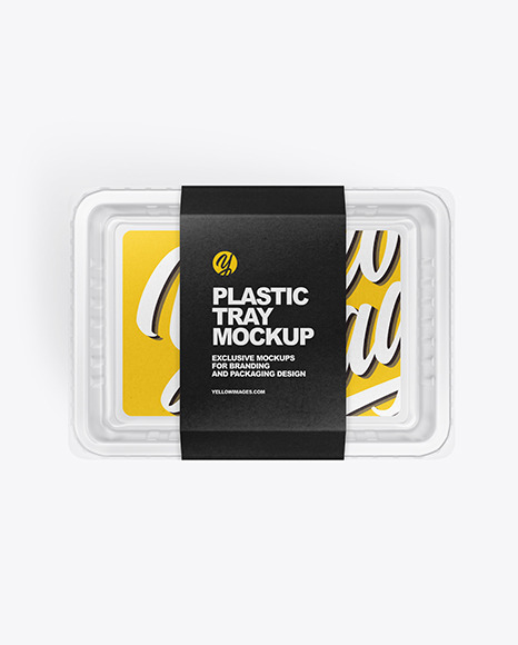 Transparent Tray Mockup PSD #4