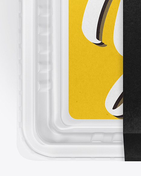 Transparent Tray Mockup PSD #6