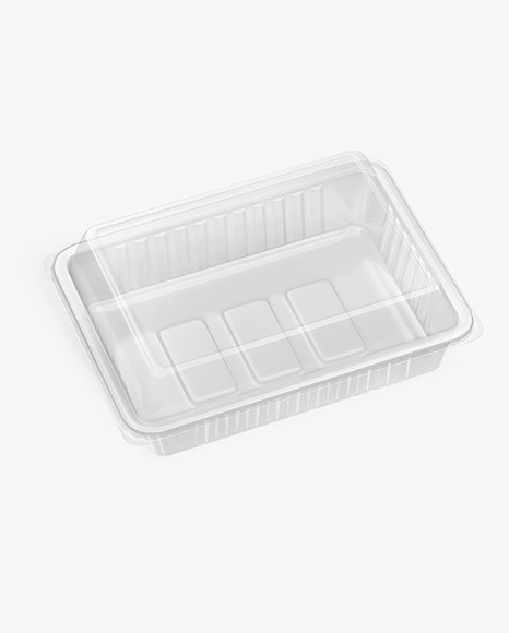Transparent Tray Mockup PSD #2