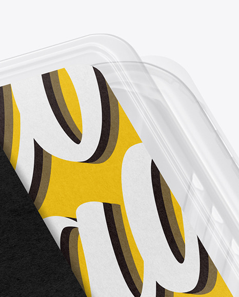 Transparent Tray Mockup PSD #1