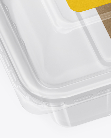 Transparent Tray Mockup PSD #6